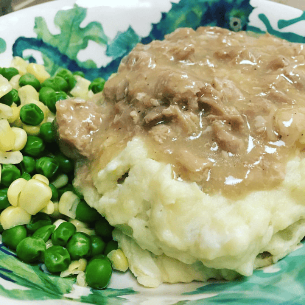 Instant Pot Pork Gravy and Mashed Potatoes