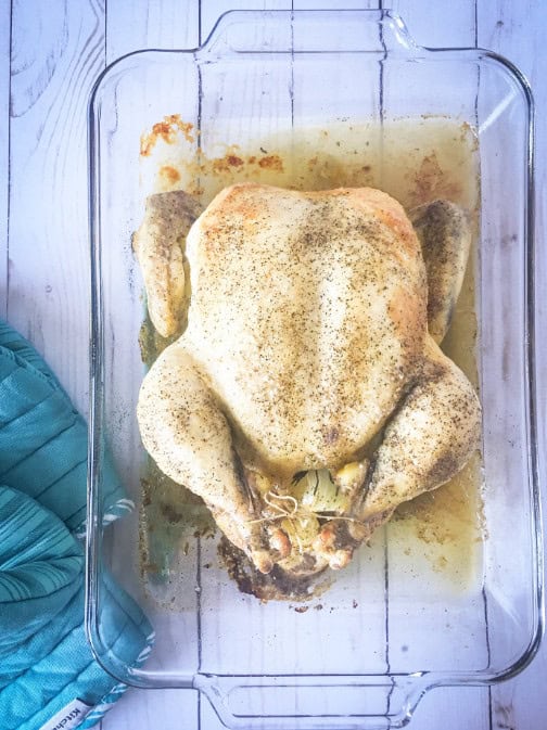 Lemon Rosemary Whole Roasted Chicken