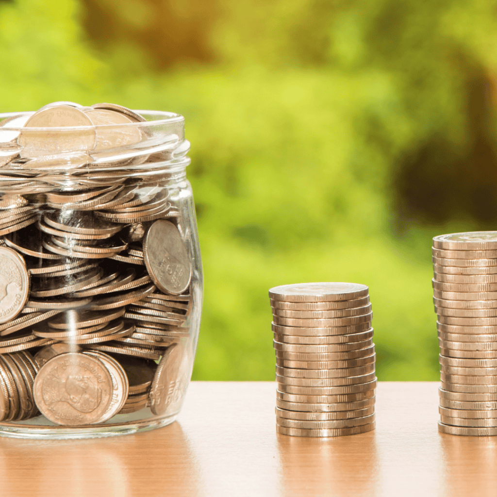 saving coins helps money saving tip