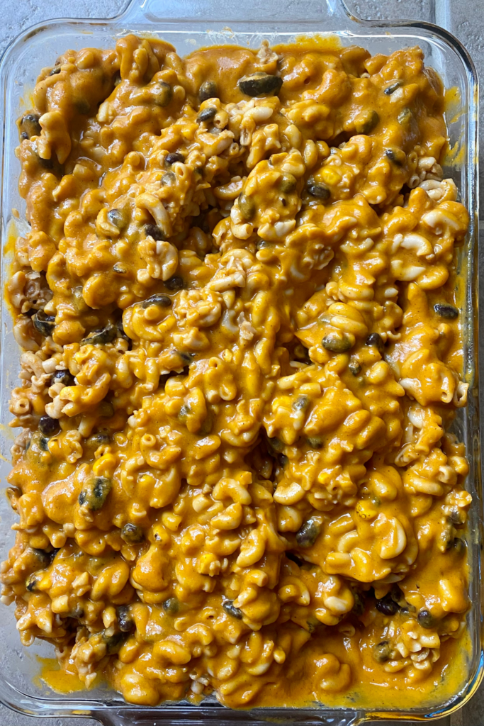 Chili Queso Mac | Dairy-Free and Meatless
