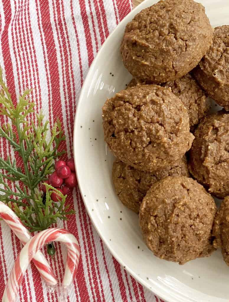 plate of holiday cookies christmas cookies ginger molasses cookies