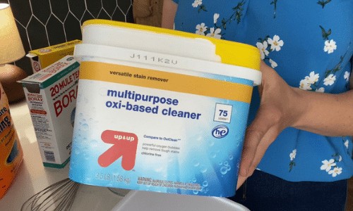 Target up & up brand oxi clean makes homemade laundry detergent