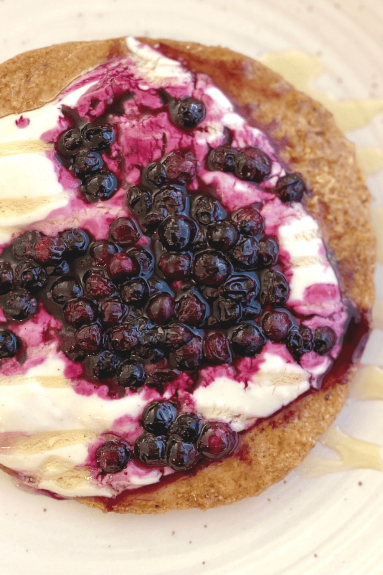 Healthiest “Bowl of Oatmeal” Pancake (Single Serving)