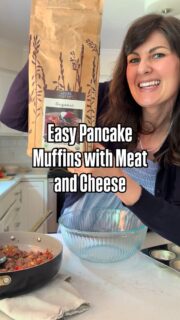Savory pancake muffins with meat and cheese is my favorite school lunch hack for easy lunches on the go! If you’re sick of packing school lunches, this is the recipe for you!

Yields: 12 muffins
Recipe:
2 cups pancake mix (your favorite)
1 1/2 cup milk
1/4 cup avocado or olive oil
2 eggs
1 tsp garlic powder
1-2 cups cooked meat
1 cup shredded cheese
1 cup cooked veggies or raw shredded zucchini 

Mix muffin dough together first, then stir in meat, veggies, and cheese.
Bake in 375 degrees for 20-25 minutes.

Make packing lunches simple and affordable with my Real Food Lunchbox Cookbook! Comment LUNCH for more details!

Comment KITCHEN for my favorite kitchen tools!
