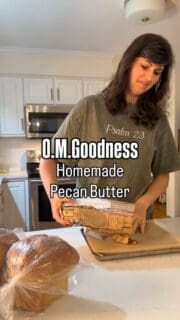 Holy moly this is AMAZING! Pecan butter is rich in flavor, and antioxidants, so make this next time you’re craving pecan pie ❤️

2 cups raw pecans
1/4 tsp salt

Roast pecans at 300 degrees for 8-10 minutes.
Cool, then blend in a mini food processor.
Store in the refrigerator for 1 week.

Homemade pecan butter on fresh-milled sourdough with a drizzle of pure maple syrup, this one’s definitely going on repeat!

Comment FRESH for my bread recipe! It’s the most nutritious bread!

Thank you @ahnestkitchen for the inspiration ❤️