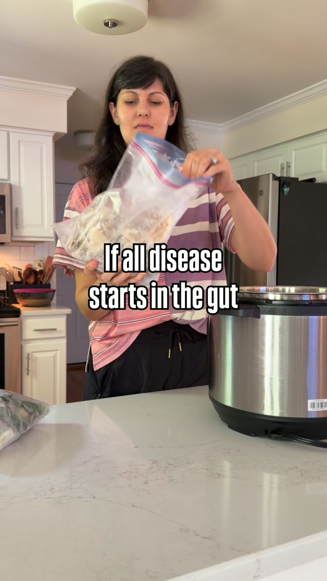 Your gut does so much more than digest food. It plays an important role in your immune system, nutrient absorption, inflammation regulation, and the integrity of your intestinal barrier.
And bone broth gives the body some pretty incredible building blocks:
✨ Collagen + gelatin provide amino acids that support the tissues lining the digestive tract.
✨ Glycine is involved in making glutathione, one of the body’s major antioxidant defense systems.
✨ Glutamine is an important fuel source for intestinal cells and helps support the gut barrier.
✨ Proline is used to build collagen and connective tissue.
✨ It’s also a warm, hydrating, nutrient-rich whole food that’s incredibly easy to add to your day.
For me, bone broth is one of those foods. And something our grandmothers understood long before “gut health” became a trend. 🤎
How I use it: sip it warm, cook rice or beans in it, add it to soups, or use it anywhere a recipe calls for broth.
Comment BROTH if you want my homemade bone broth recipe. 🥣
