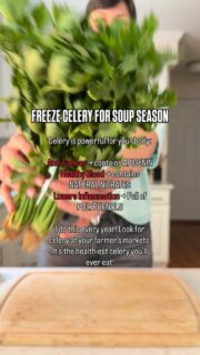 Celery is one of those simple foods that deserves WAY more attention.
It contains apigenin, a plant compound being studied for its anti-cancer properties, natural nitrates that support healthy blood flow, and polyphenols that help protect our cells from oxidative stress.
After cancer, I became so much more intentional about filling my plate with plants that bring protective compounds to the body. And the best part? Celery is inexpensive, easy to freeze, and something I can keep on hand all year long. 💚
Comment OLIVE for my favorite Olive Garden inspired Meatless Zuppa Toscana Recipe!
Make packing lunches simple and affordable with my Real Food Lunchbox Cookbook! Comment LUNCH for more details!
Comment KITCHEN for my favorite kitchen tools!
*FOR INFORMATIONAL PURPOSES ONLY NOT MEDICAL ADVICE