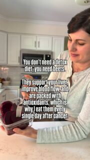You don’t need a detox diet. Your body already has one built in.

Your liver is doing that work every single day, and foods like beets simply help support it. They’re rich in antioxidants and naturally support blood flow, which means your body can function the way it was designed to.

After walking through cancer, I stopped chasing extremes and started focusing on simple, real foods I could eat every day. This is one of them.

Comment BEETS and I’ll send you one of my favorite ways to eat them + how to cook them 🤍

* FOR INFORMATIONAL PURPOSES ONLY, NOT MEDICAL ADVICE.