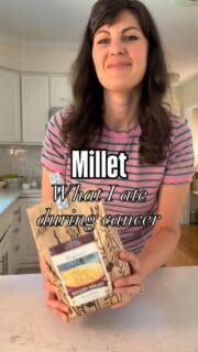 Comment MILLET and I’ll send you more information on where to buy it.

When I was going through cancer, millet porridge became a regular part of my diet because I was intentionally looking for simple, whole foods that were alkalizing to the body.

Millet is an ancient, naturally gluten free whole grain packed with fiber, magnesium, plant based protein and antioxidants, including beneficial polyphenols. It’s also super inexpensive and often put in birdseed, why are they getting all of the health benefits!?!

I cook 1 cup millet with 4 cups water until it becomes soft and creamy.

For added health benefits, you could add turmeric and black pepper, ginger, cinnamon or if you go the savory route fresh garlic.

You can make it SWEET with berries, cinnamon, nuts, seeds and a little honey, or SAVORY with vegetables and herbs. During cancer, I loved mine with sautéed onions and shiitake mushrooms. Tonight I made it with pesto and Parmesan and it was SO good.

Sometimes healthy eating isn’t about finding the newest superfood. It’s about rediscovering the simple, nourishing foods that have been around for generations.

* FOR INFORMATIONAL PURPOSES ONLY, NOT MEDICAL ADVICE

#millet #cancersurvivor #homemakeronabudget