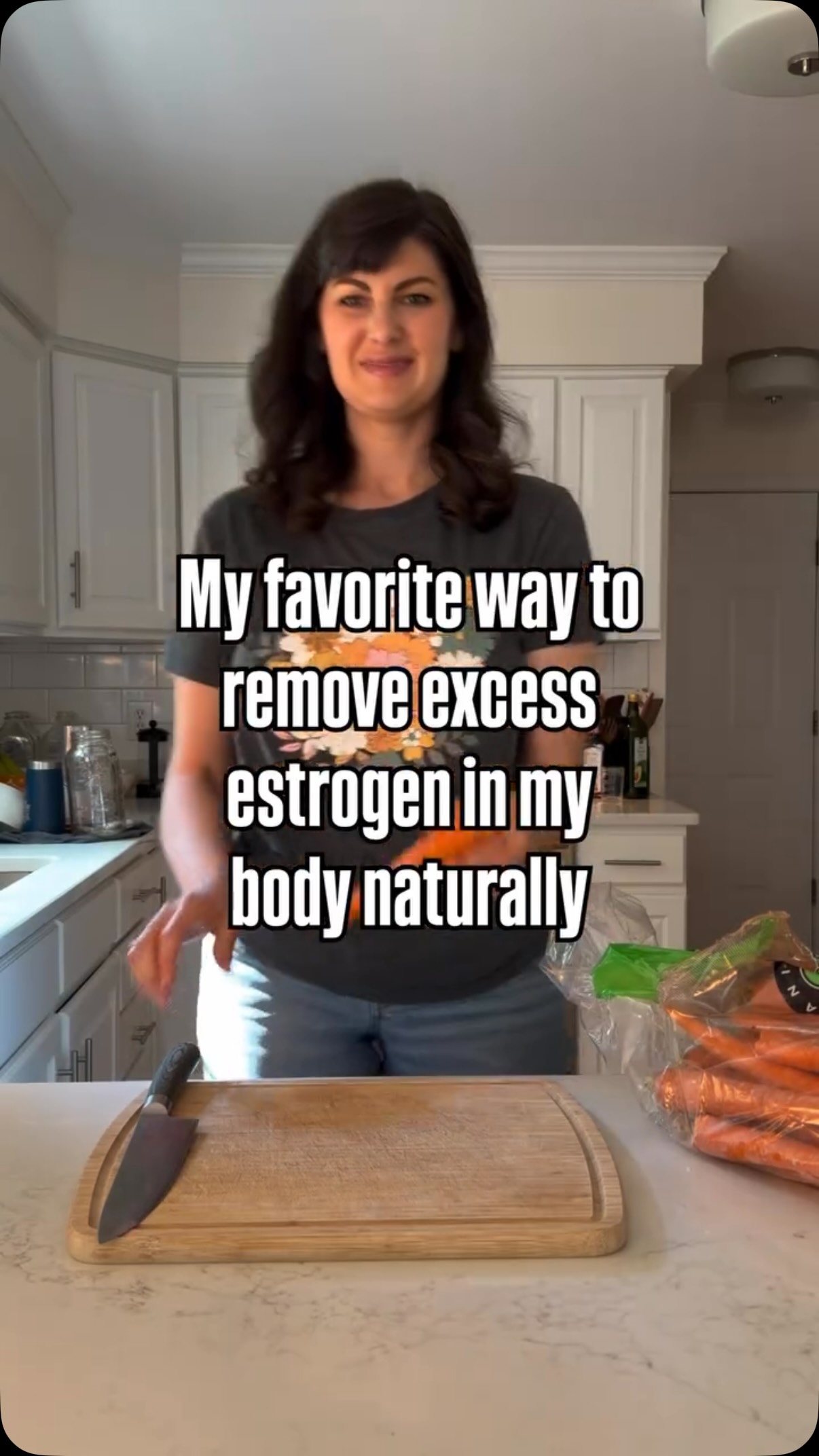 They’re loaded with beta-carotene, antioxidants, and phytonutrients that support cellular repair, lower inflammation, and help the body detox gently.
Carrots contain unique fibers that can help bind to excess estrogen in the digestive tract so it can be removed from the body instead of reabsorbed.
Comment ABC for my carrot juice recipe or SALAD for my anti-cancer chopped salad recipe. 🥕✨
If you’re ready to take your kitchen management skills to the next level, and learn how I manage my kitchen to feed my family of 6: 3 meals per day, keep a stocked pantry, and have meals prepared in the freezer, then comment GUIDE and I will show you how.
*FOR INFORMATIONAL PURPOSES ONLY, NOT MEDICAL ADVICE
#healthylifestyle #hearthealth #hormonebalance