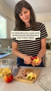 Comment COBBLER and I’ll send you this Mediterranean Diet approved Apple Cookie Cobbler recipe! It’s the easiest apple pie alternative for Thanksgiving and it’s what I will be making this year.
You can definitely top this apple dessert with ice cream, but today I chose a dollop of yogurt.
On my account I make anti-cancer recipes (aka: make my favorite desserts healthier) and I love sharing them with YOU! ❤️ Make sure you FOLLOW 🫶🏻 for more healthy recipes.
#cancersurvivor #mediterraneandiet #applepie