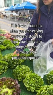 Comment FOOD and I’ll send you a great list of foods I eat daily as a cancer survivor!

After going through stage 3 cancer from pesticide exposure in California, I realized that grocery store food is low quality and shelf stable, including the produce.

By shopping local, I’m able to find fresh eggs, grass fed and finished meats and the highest quality, seasonal fruits and vegetables with the most vitamin rich benefits!

Sure, it takes effort eating this way, but I can promise you that going through cancer and chemotherapy is something I never want to experience again. 

🤩 Hit that FOLLOW button and I’ll teach you how to eat healthy on a budget!
