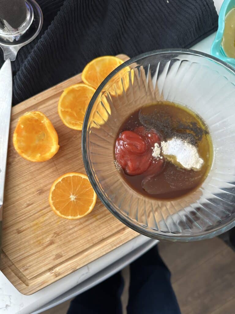 how to make a simple orange marinade for chicken