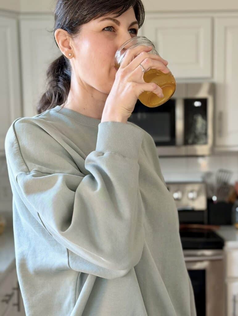 aimee guess drinking fruit leaf tea