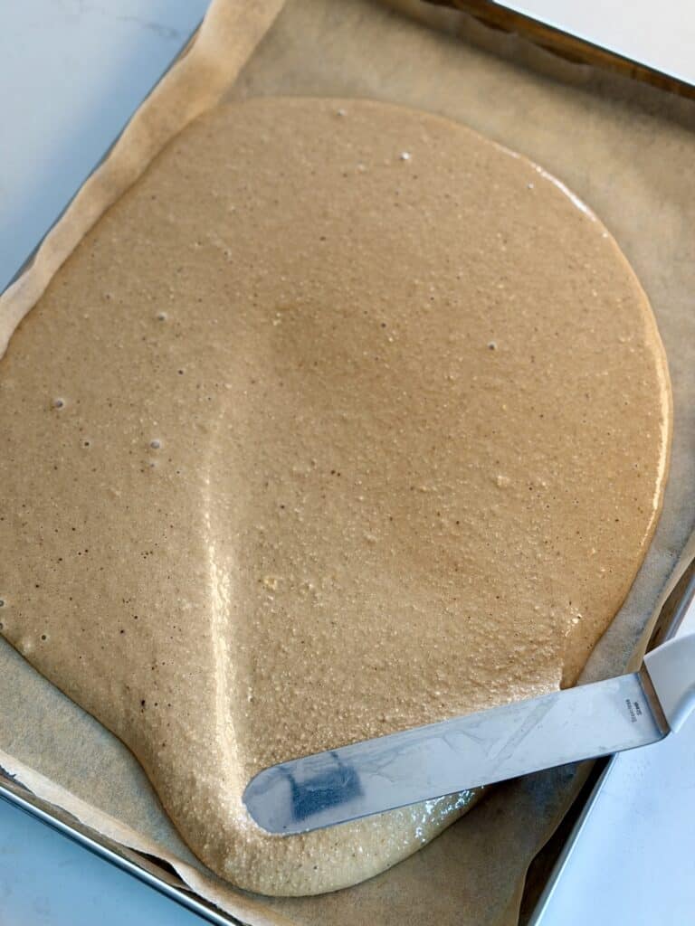 Aimee from Homemaker on a Budget makes gluten free oatmeal cookie crust for healthy breakfast pizza.