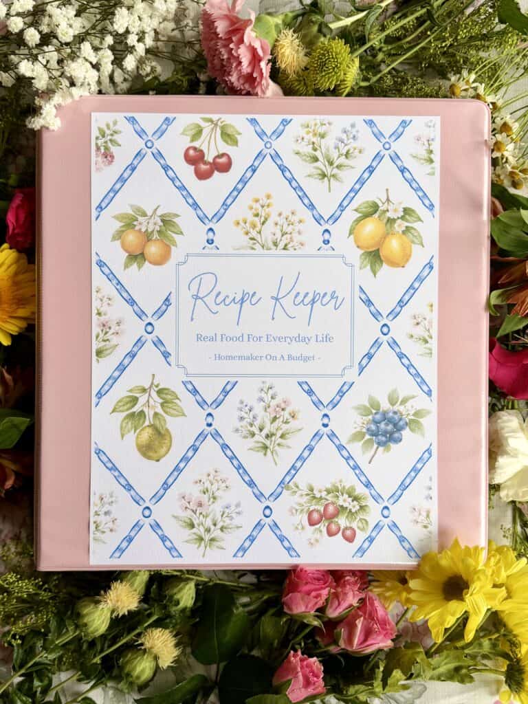 Aimee from Homemaker on a Budget shares a beautiful new recipe keeper, available for purchase.
