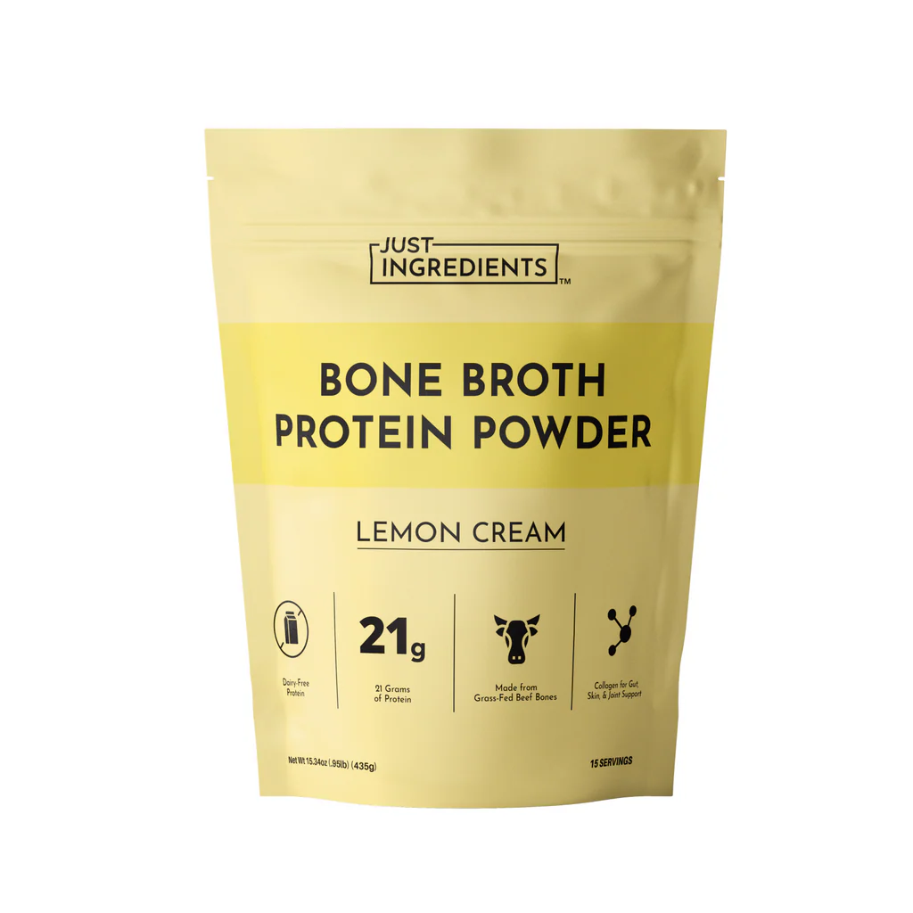 Aimee from Homemaker on a Budget recommends adding a serving of Just Ingredients bone broth to smoothies. 