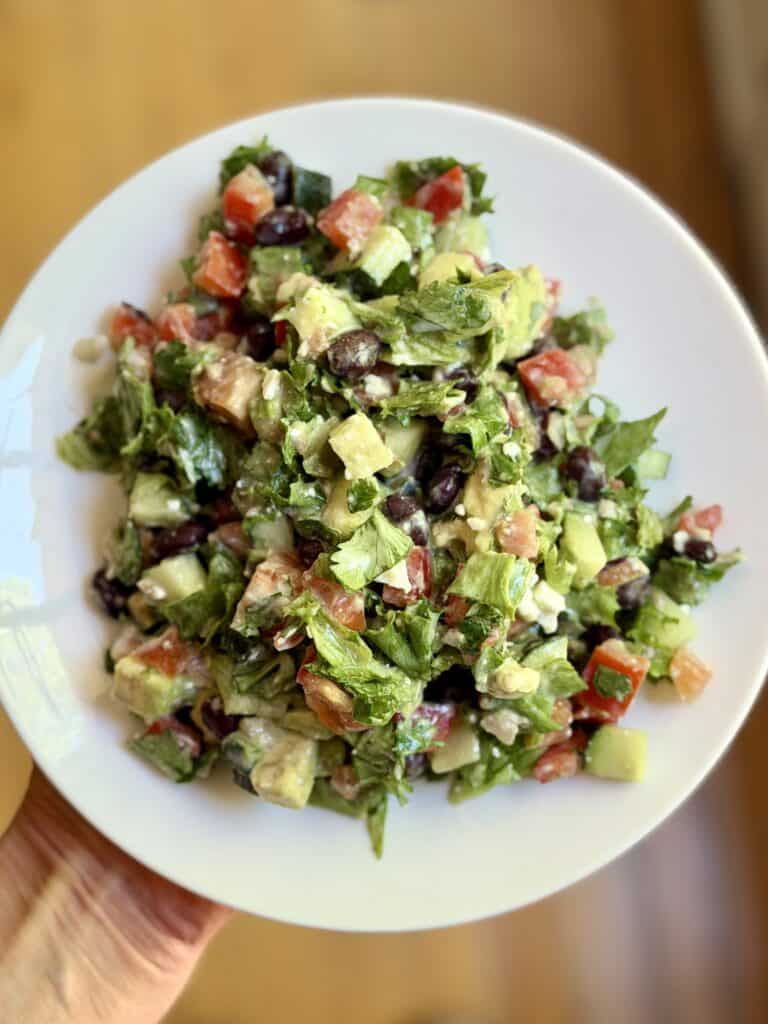 Aimee from Homemaker on a Budget chops and dices fresh ingredients for a healthy Pico de Gallo in honor of Cinco de Mayo.