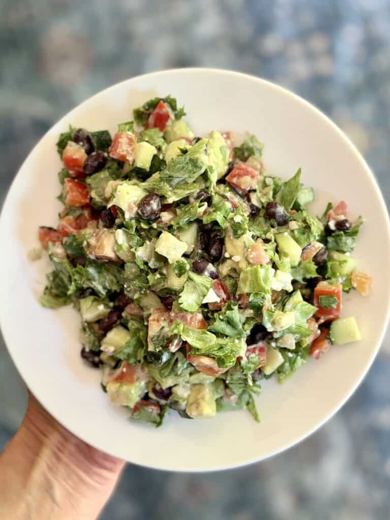 Aimee from Homemaker on a Budget shares her healthy, good for you recipe on Pico de Gallo Chopped Salad, a family favorite!