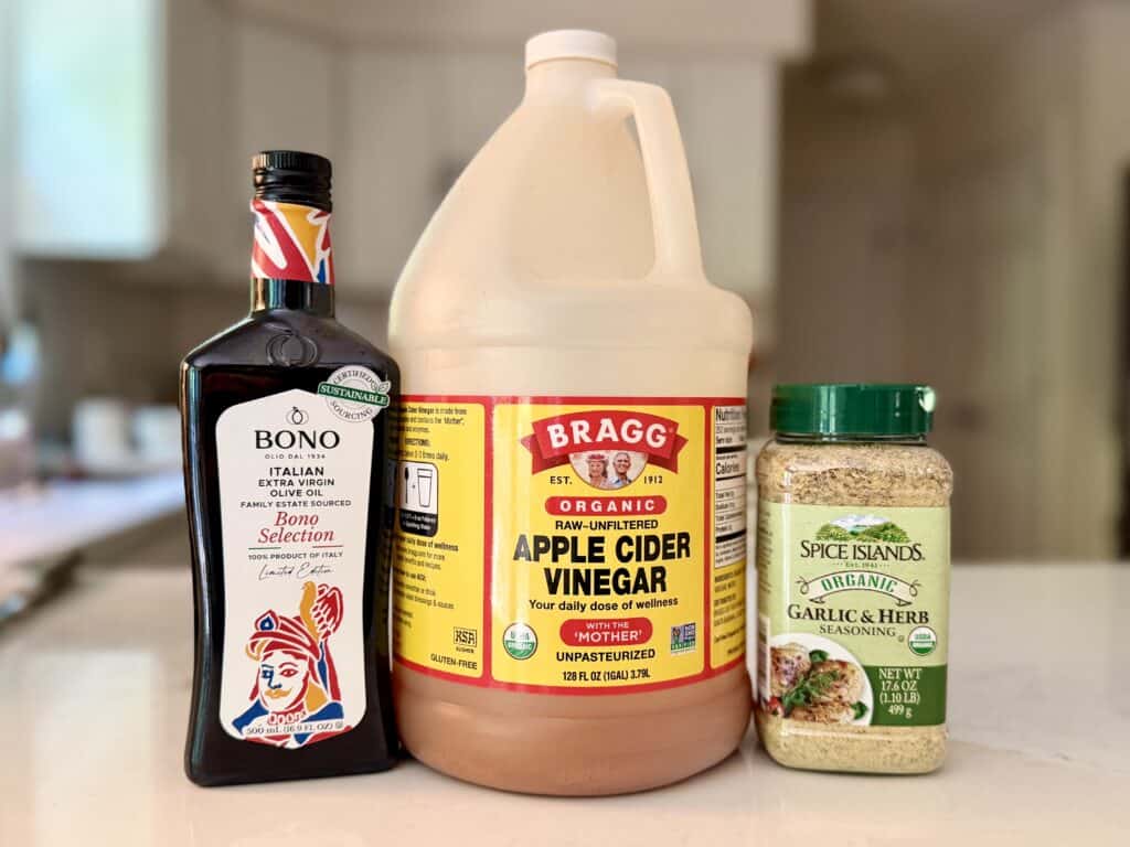 Aimee from Homemaker on a Budget shares her secret marinade recipe using apple cider vinegar. 