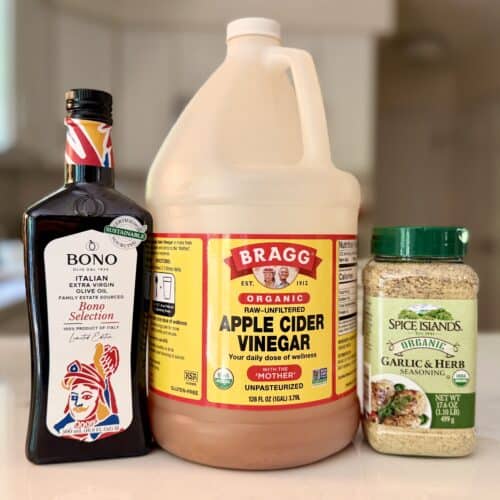 Aimee from Homemaker on a Budget shares her secret marinade recipe using apple cider vinegar.