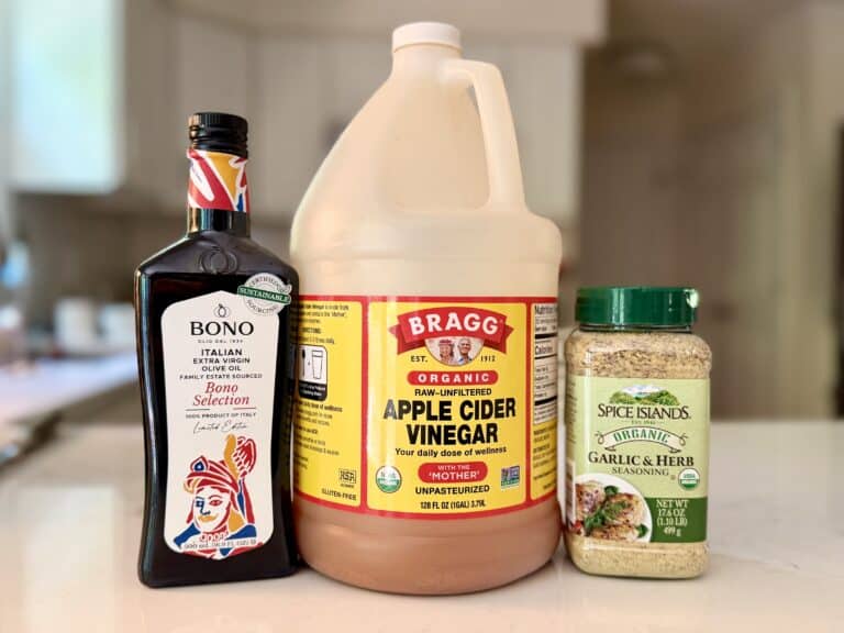 Aimee from Homemaker on a Budget shares her secret marinade recipe using apple cider vinegar.