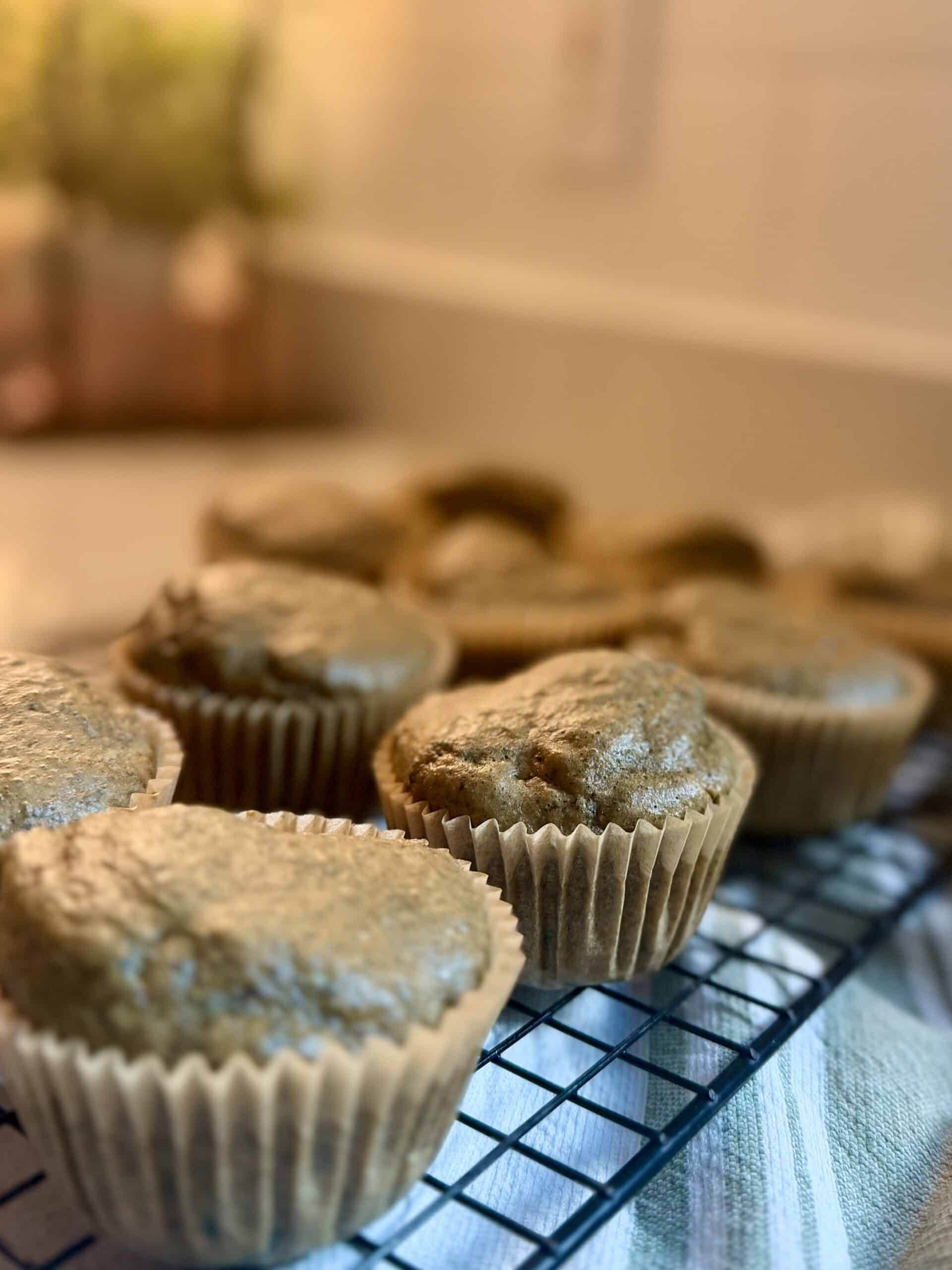 Aimee from Homemaker on a Budget delivers on a satisfying new blueberry muffin recipe made from pancake mix.