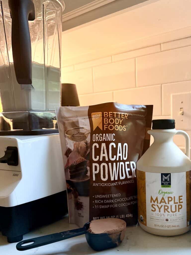 Aimee from Homemaker on a Budget shares the three ingredients that makeup a creamy homemade chocolate coconut ice cream.