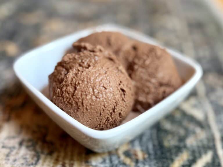 Aimee from Homemaker on a Budget shares a refreshing chocolate coconut ice cream recipe with only 3 ingredients and dairy free!