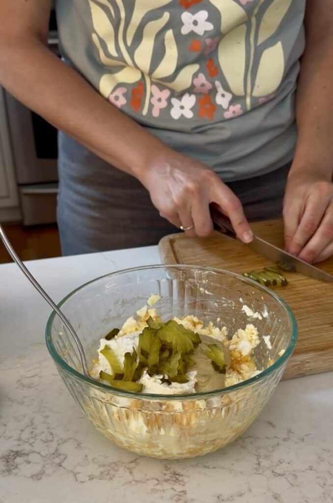 Aimee from Homemaker on a Budget delivers a tasty and protein-rich recipe in curried egg salad.