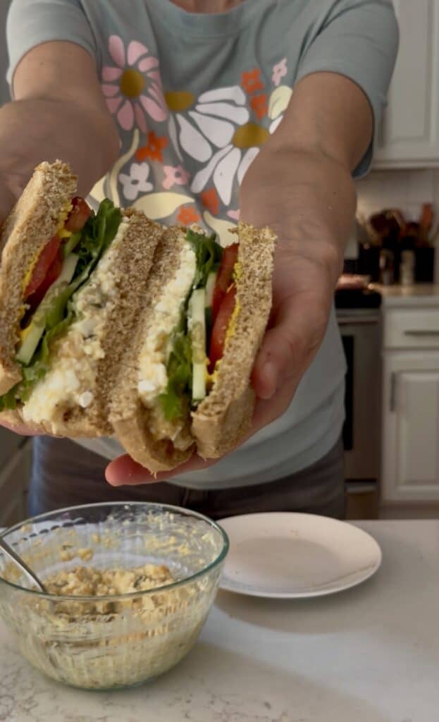 For lunch, snack, or school lunchboxes, Aimee from Homemaker on a Budget serves up a high-protein curried egg salad anyone can make.