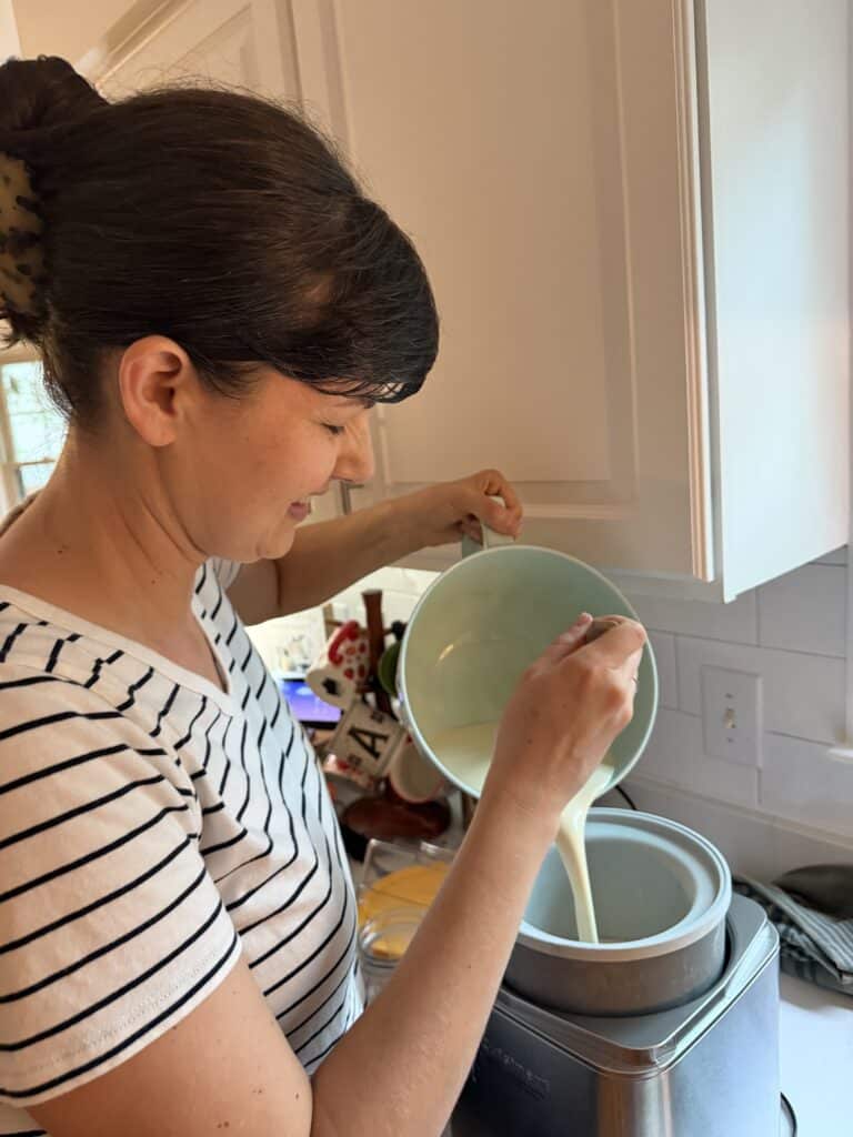 The favorite ice cream maker for the Home chef, and Aimee from Homemaker on a Budget- Cuisinart two quart Ice Cream maker. 