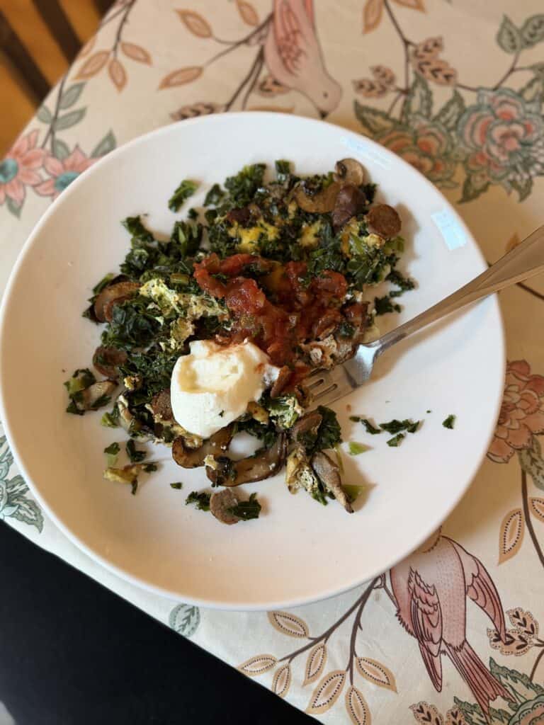 R3 breakfast of scrambled eggs